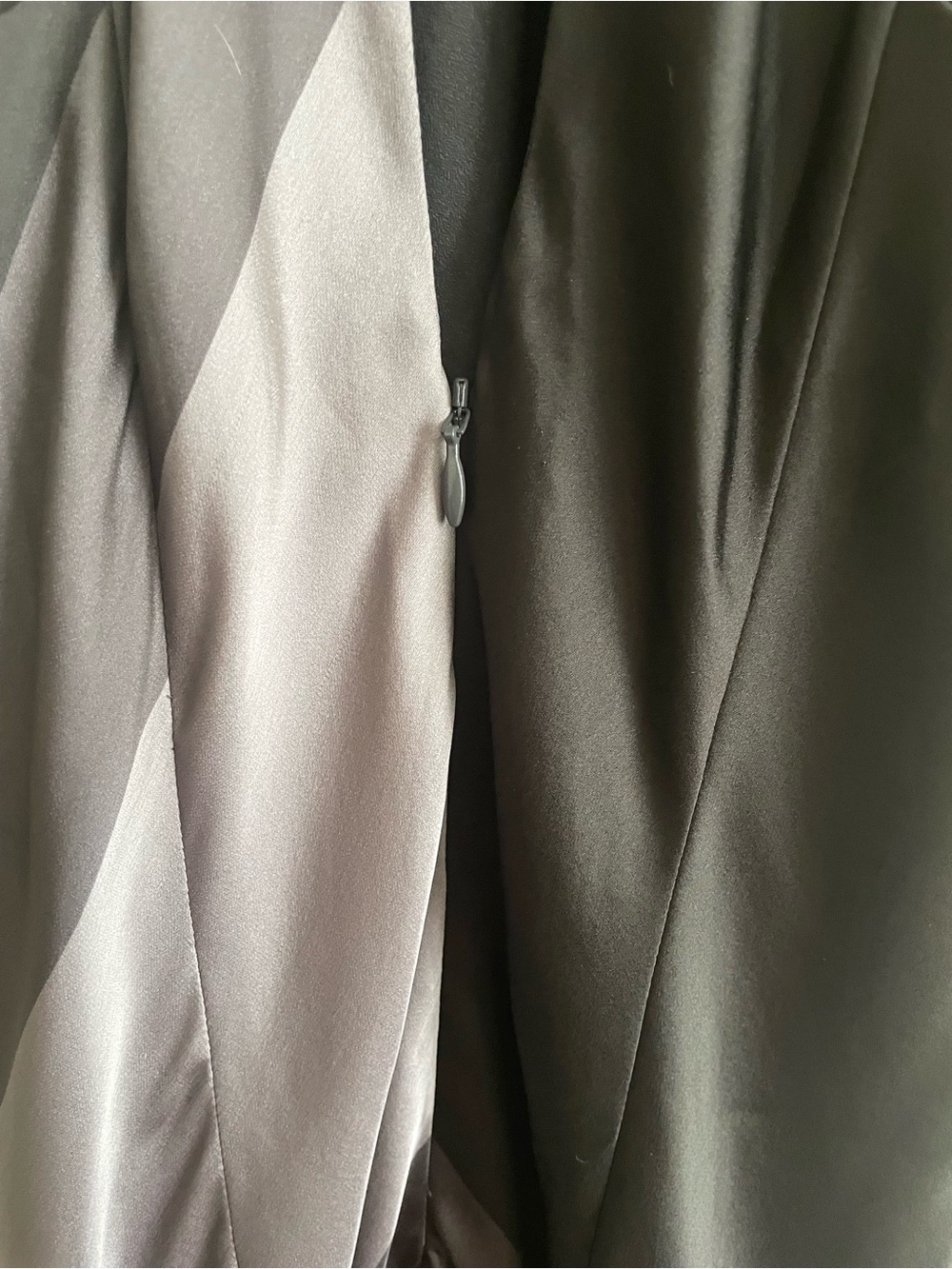 💀 Halston Heritage Satin Formal Evening Gown Dress 💀 - Picture 7 of 11
